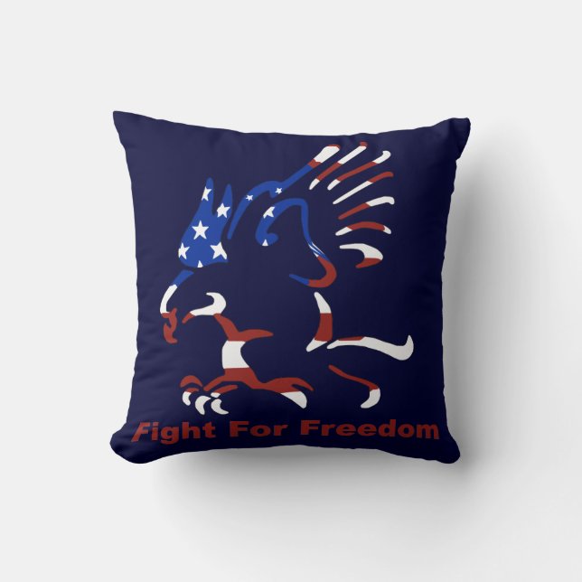 Fight For Freedom Reversible Pillow (Front)