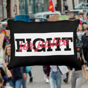 Fight for Justice Accent Pillow – Bold Voice