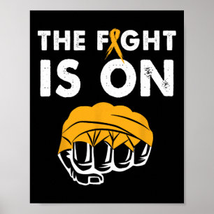 Fight For Leukaemia Awareness Gift Design Supporti Poster