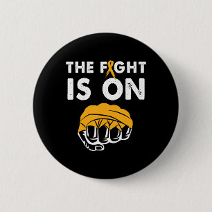 Fight For Leukemia Awareness Gift Design Supportin 6 Cm Round Badge