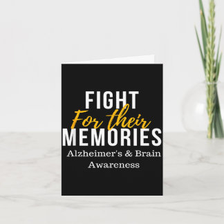 Fight for memories alzheimer's & brain card