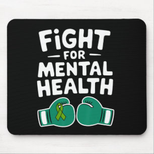 Fight For Mental Health Awareness Boxing Gloves  Mouse Pad