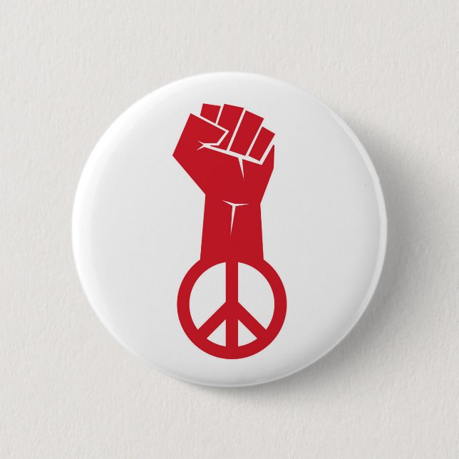 Fight For Peace 6 Cm Round Badge (Front)