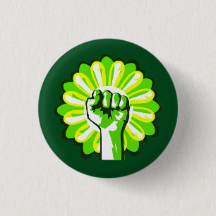 Fight for the Environment! Fight Climate Change! 3 Cm Round Badge