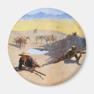 Fight for the Water Hole ~ Frederic Remington Magnet