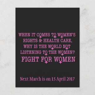 Fight for Women Flyer