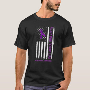 Fight For Your Life Overdose Awareness Purple Ribb T-Shirt