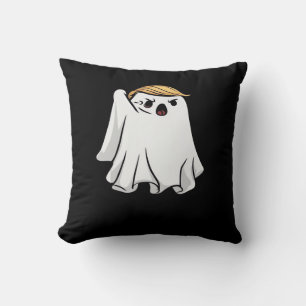 Fight Funny Halloween Trumpkin Cushion