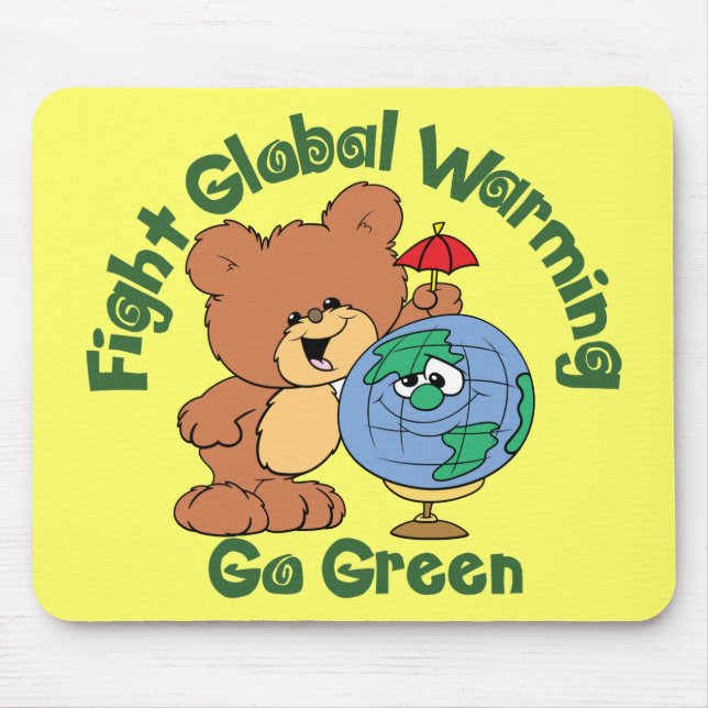 Fight Global Warming Mouse Pad (Front)