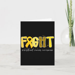 Fight Gold Ribbon Childhood Cancer Awareness  Card