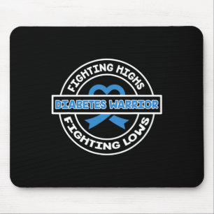 Fight High Support Type 1 Diabetes Warrior Awarene Mouse Pad