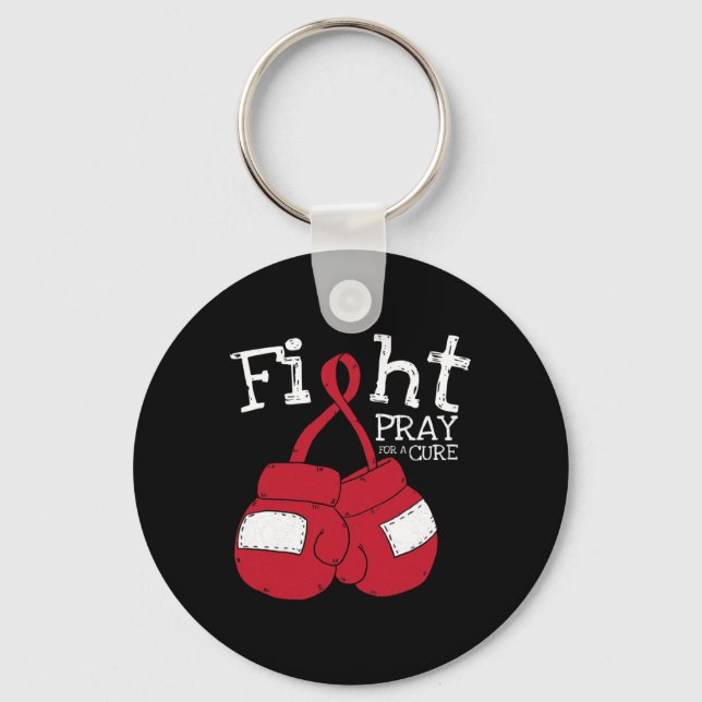 Fight HIV Aids Brain Aneurysm Stroke Cool Awarenes Key Ring (Front)