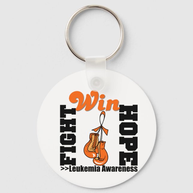 Fight Hope Win - Leukaemia Key Ring (Front)