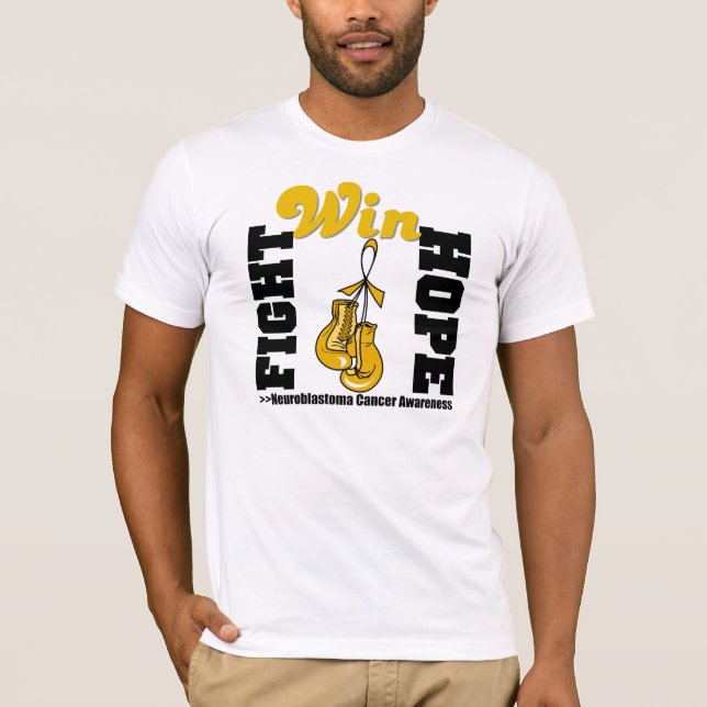Fight Hope Win - Neuroblastoma Cancer T-Shirt (Front)