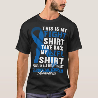 Fight I UC IBD IBS Crohns Colon Colourectal Cance T-Shirt
