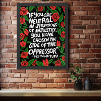 Fight Injustice Desmond Tutu Quote Palestine Flag