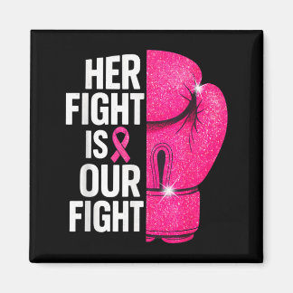 Fight is Fight Boxing Glove Breast Cancer Survivor Magnet