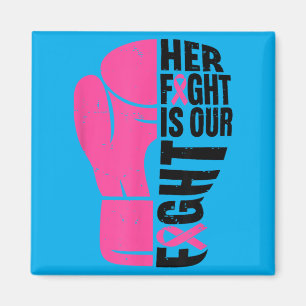 Fight Is Fight Boxing Gloves Breast Cancer Magnet
