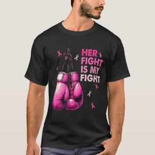 Fight is Fight Boxing Gloves Breast Cancer T-Shirt