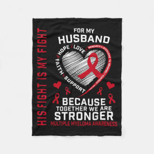 Fight Is Fight Melanoma Skin Cancer Awareness Fleece Blanket