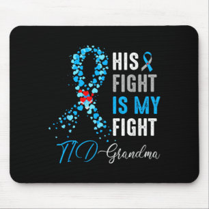 Fight Is Fight T1d Grandma Diabetes Awareness Mouse Pad