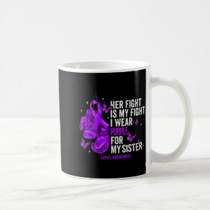 Fight Is Fight Wear Purple For Sister Lupus Coffee Mug