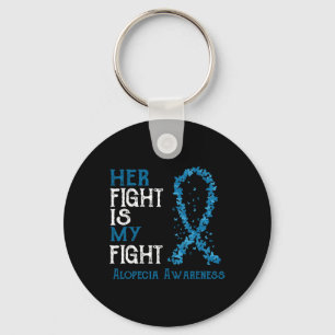 Fight Is My Fight Alopecia Awareness Key Ring