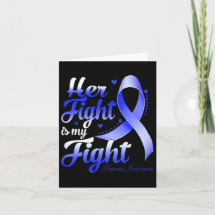 Fight Is My Fight Alopecia Awareness Warrior Ribbo Card