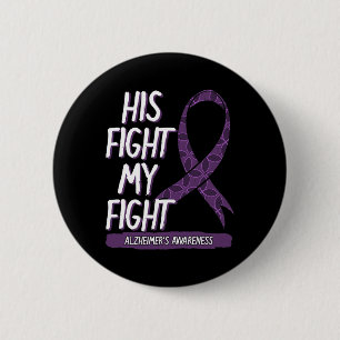 Fight Is My Fight Alzheimerheimer Mood Swings Deme 6 Cm Round Badge