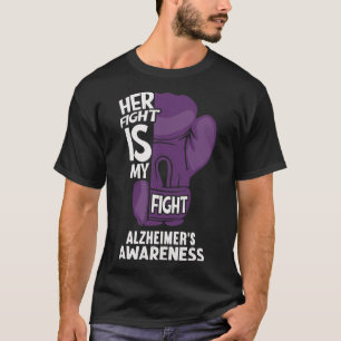 Fight Is My Fight Alzheimerheimer's Awareness Boxi T-Shirt