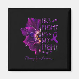 Fight Is My Fight Anemone Flower Fibromyalgia Awar Magnet