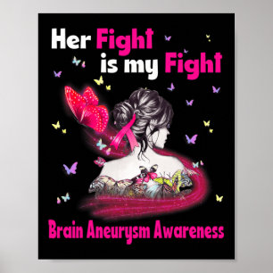 Fight Is My Fight Brain Aneurysm Awareness 3 Poster