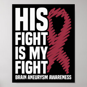 Fight Is My Fight Brain Aneurysm Awareness 3 Poster