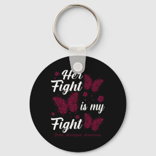 Fight Is My Fight Brain Aneurysm Awareness Butterf Key Ring