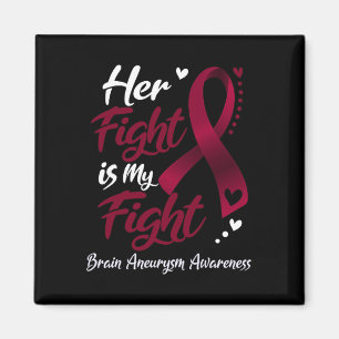 Fight Is My Fight Brain Aneurysm Awareness Ribbon Magnet