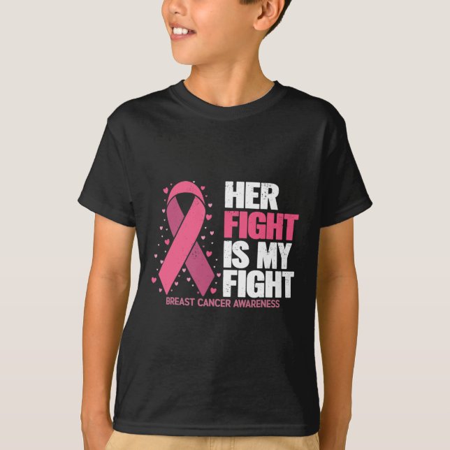 Fight Is My Fight Breast Cancer Awareness Family S T-Shirt (Front)