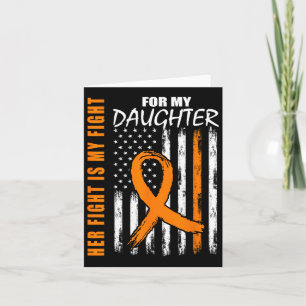 Fight Is My Fight Daughter Leukaemia Awareness Fla Card