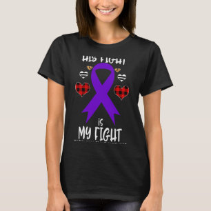 Fight Is My Fight Fibromyalgia Awareness Ribbon Bu T-Shirt