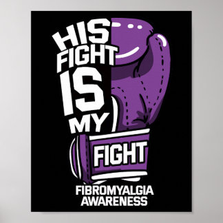 Fight Is My Fight Fibromyalgia Purple Rheumatologi Poster