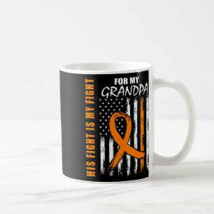 Fight Is My Fight Grandpa Leukaemia Awareness Flag Coffee Mug