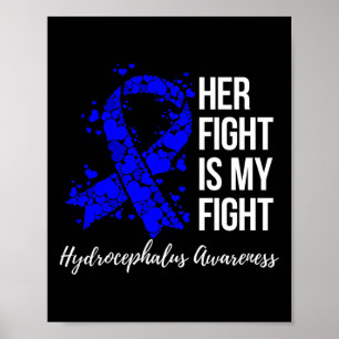 Fight Is My Fight Hydrocephalus Awareness 3  Poster