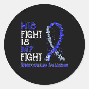 Fight Is My Fight Hydrocephalus Awareness Classic Round Sticker