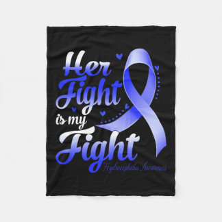 Fight Is My Fight Hydrocephalus Awareness Warrior Fleece Blanket