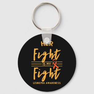 Fight Is My Fight Leukaemia Awareness 2 Key Ring