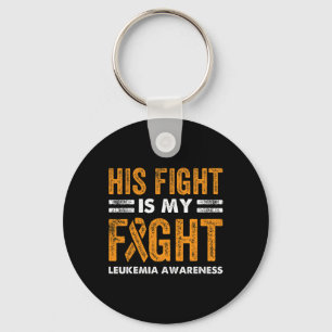 Fight Is My Fight Leukaemia Awareness Cancer Wife Key Ring