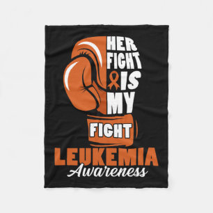 Fight Is My Fight Leukaemia Awareness Month Suppor Fleece Blanket