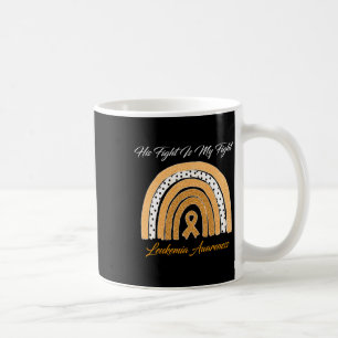 Fight Is My Fight Leukaemia Awareness Rainbow Coffee Mug