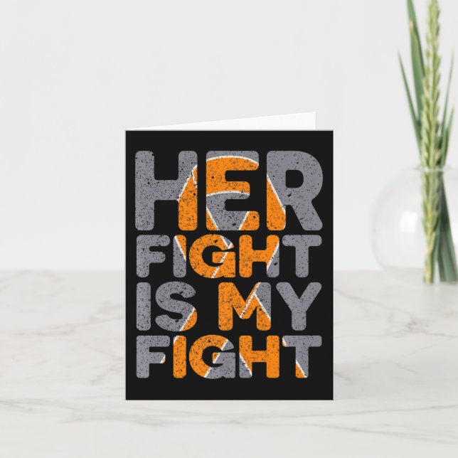 Fight Is My Fight Multiple Sclerosis Support  Card (Front)