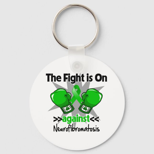 Fight is On Against Neurofibromatosis Key Ring (Front)
