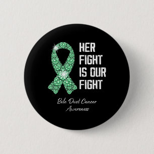 Fight Is Our Fight Bile Duct Cancer Awareness Mont 6 Cm Round Badge